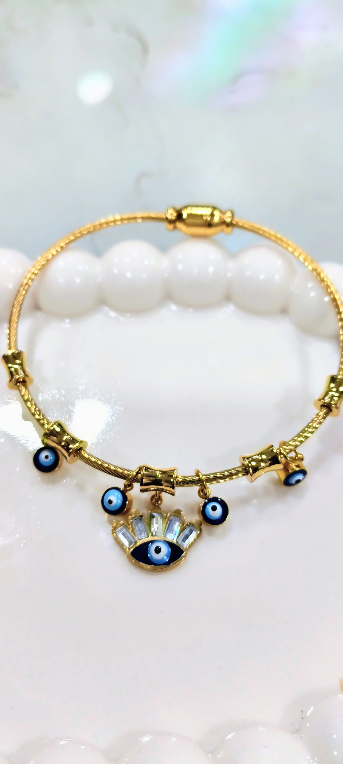 Evil Eye Talisman Gold Bracelet