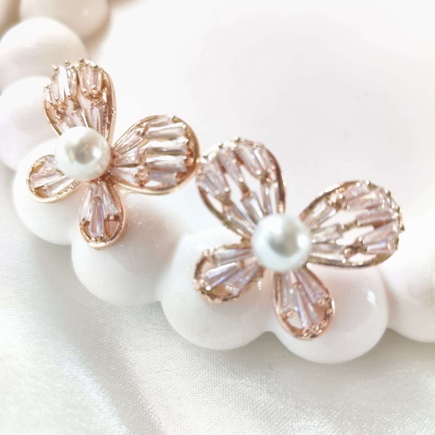 Floral Pearl Earring