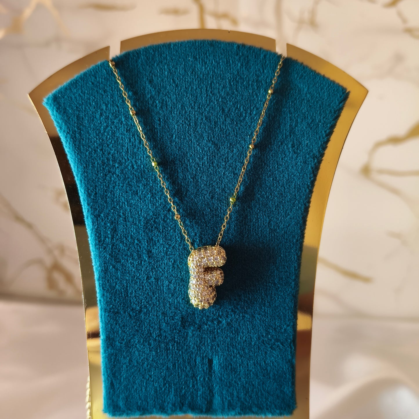 F Initial Necklace
