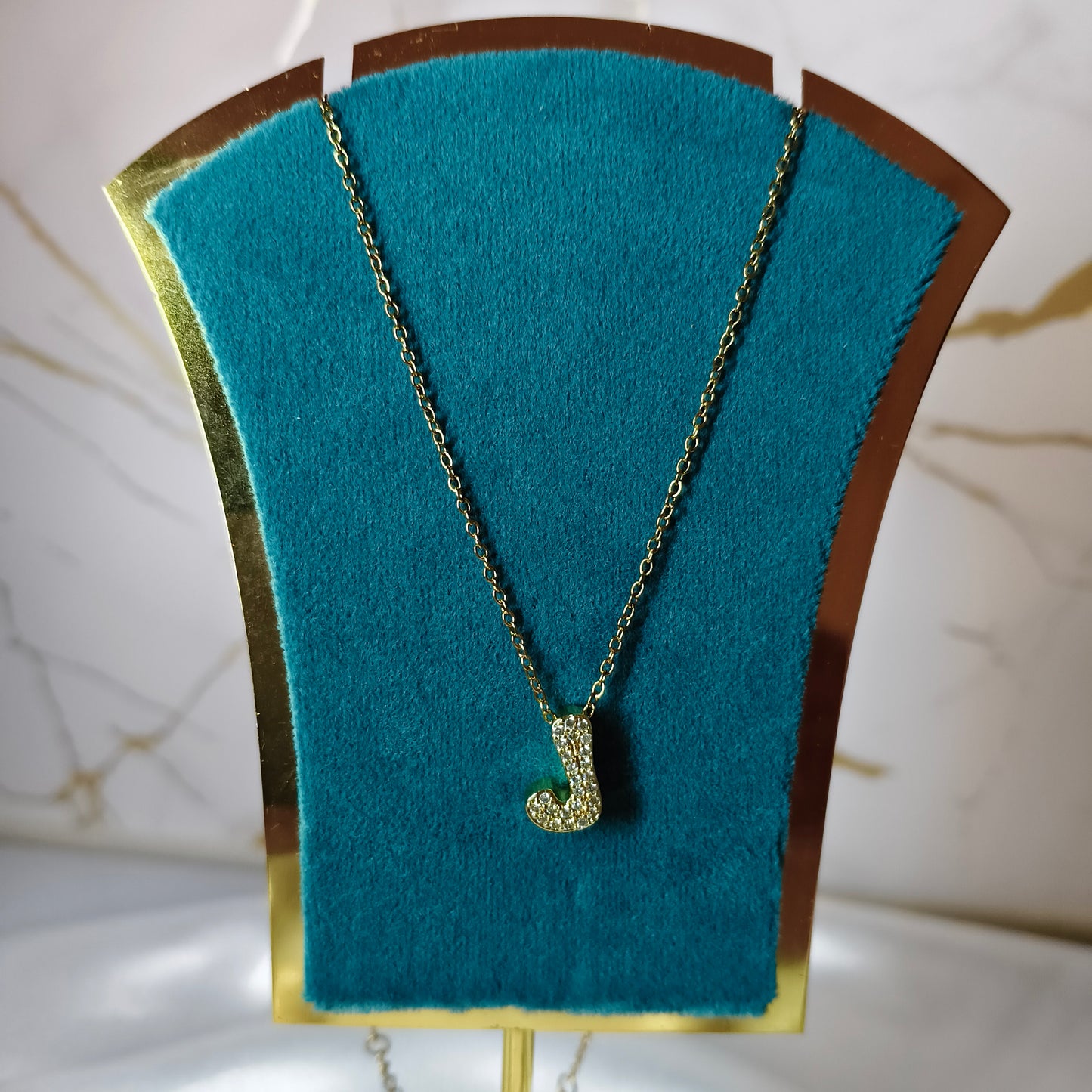J Initial Necklace