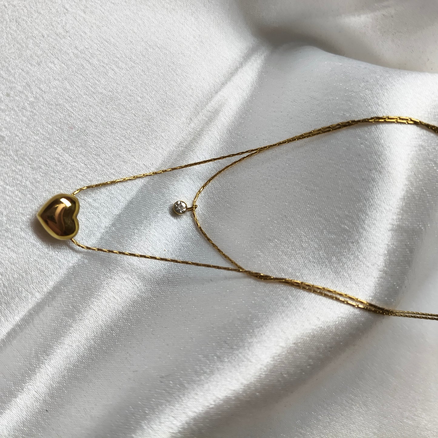 Double Layer Heart Necklace