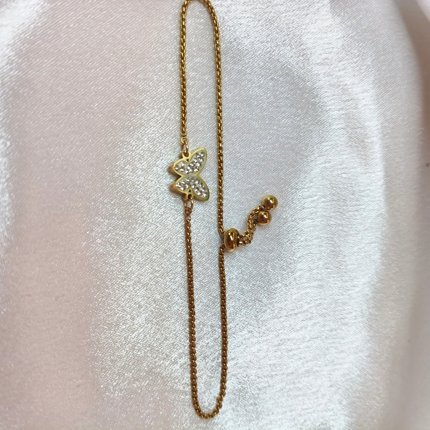 Butterfly Draw String Bracelet