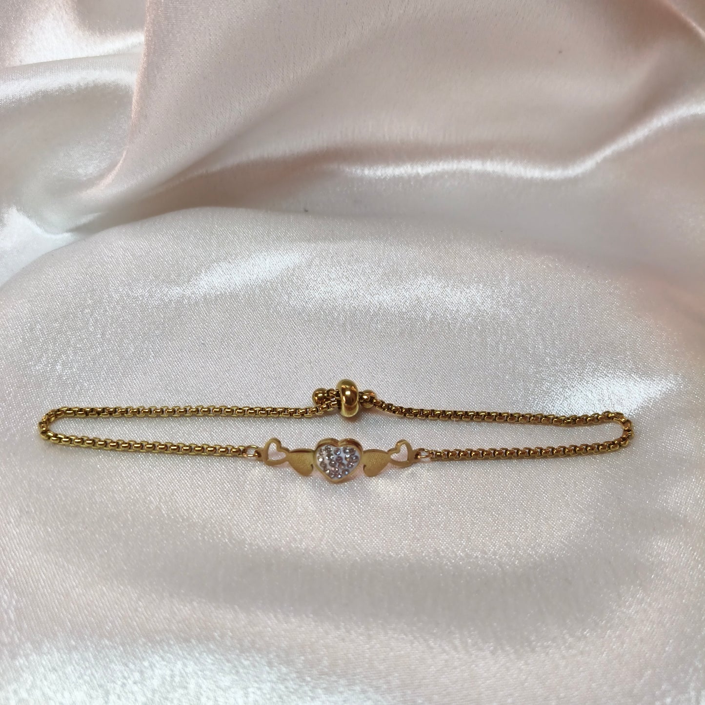 Hearts Draw String Bracelet