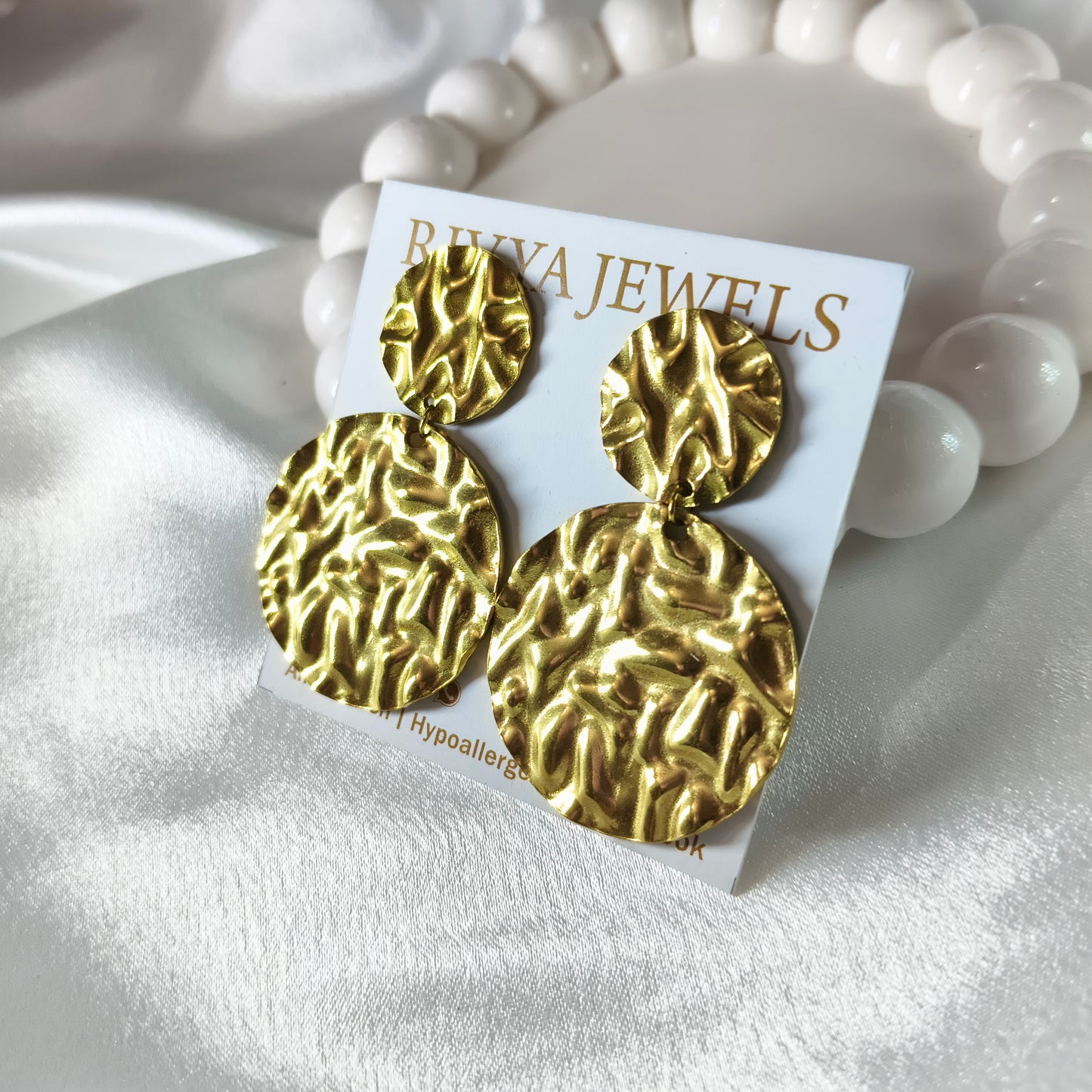 Statement Hammered Earring
