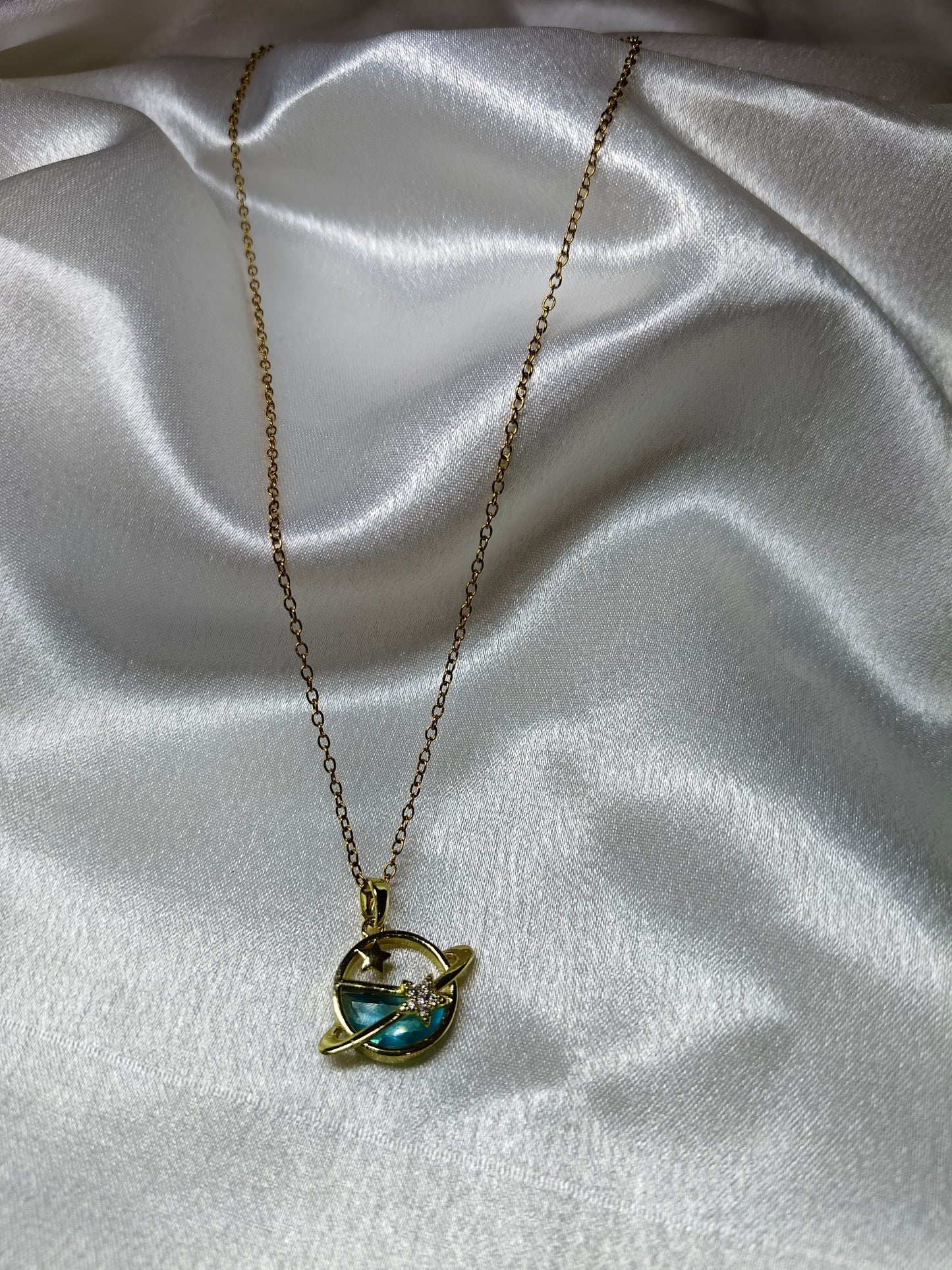 Blue Orbit Necklace