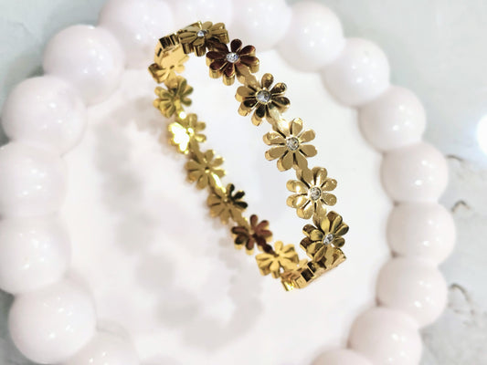 Floral Bracelet- Thin wrist
