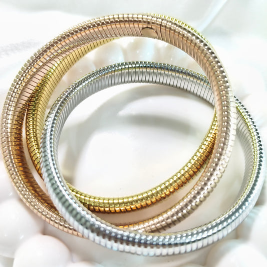 3 Tone Snake Bracelet