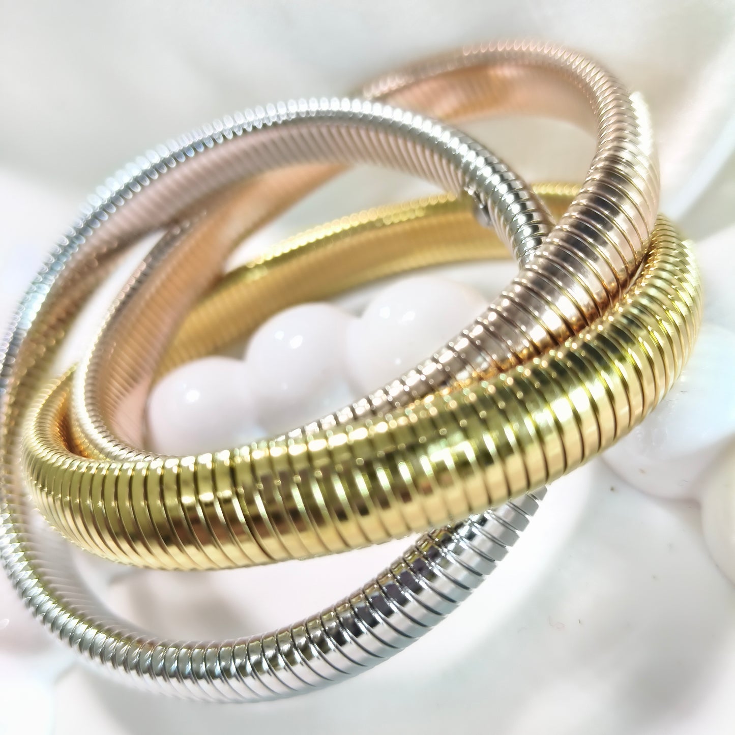 3 Tone Snake Bracelet