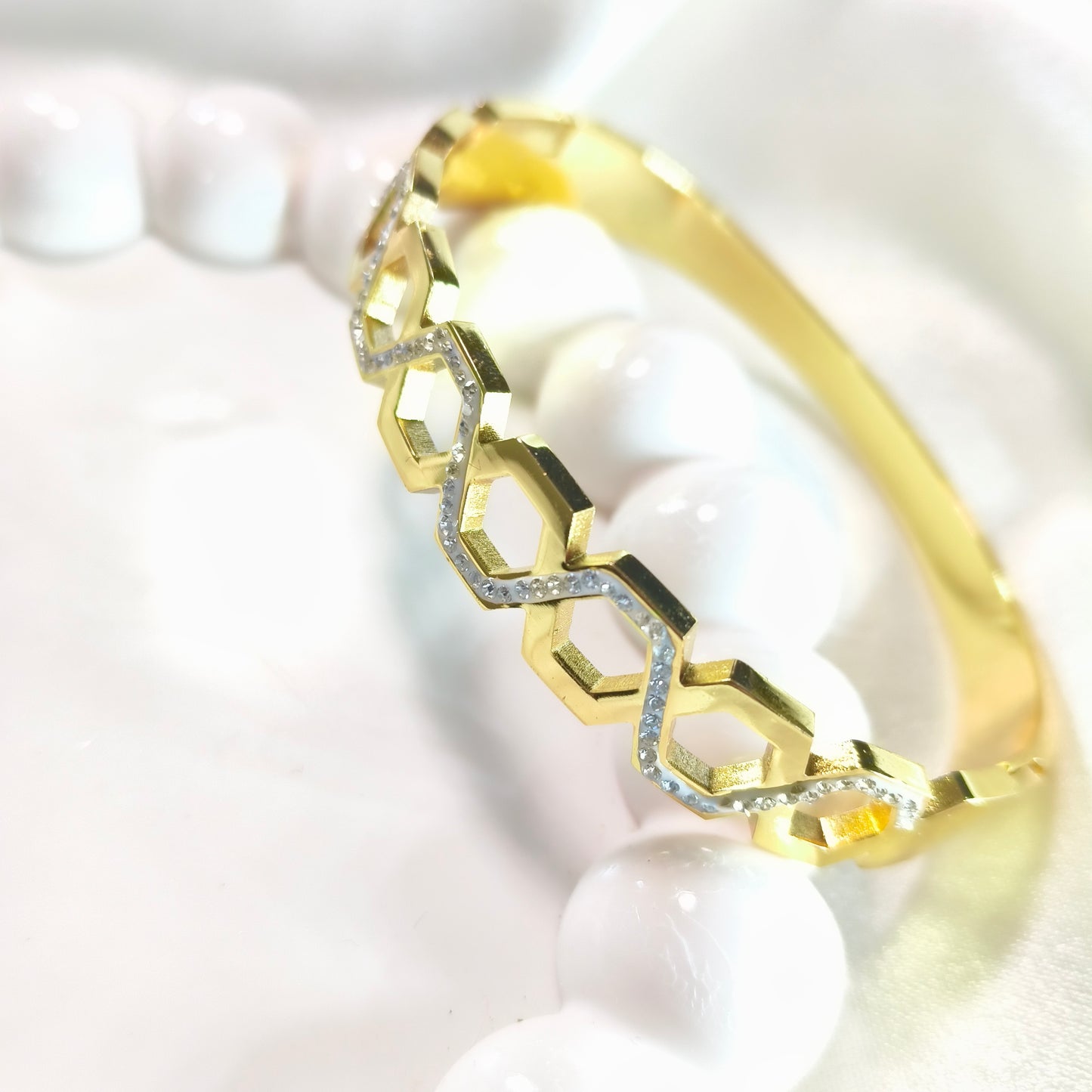 Hexagonal Harmony Bracelet