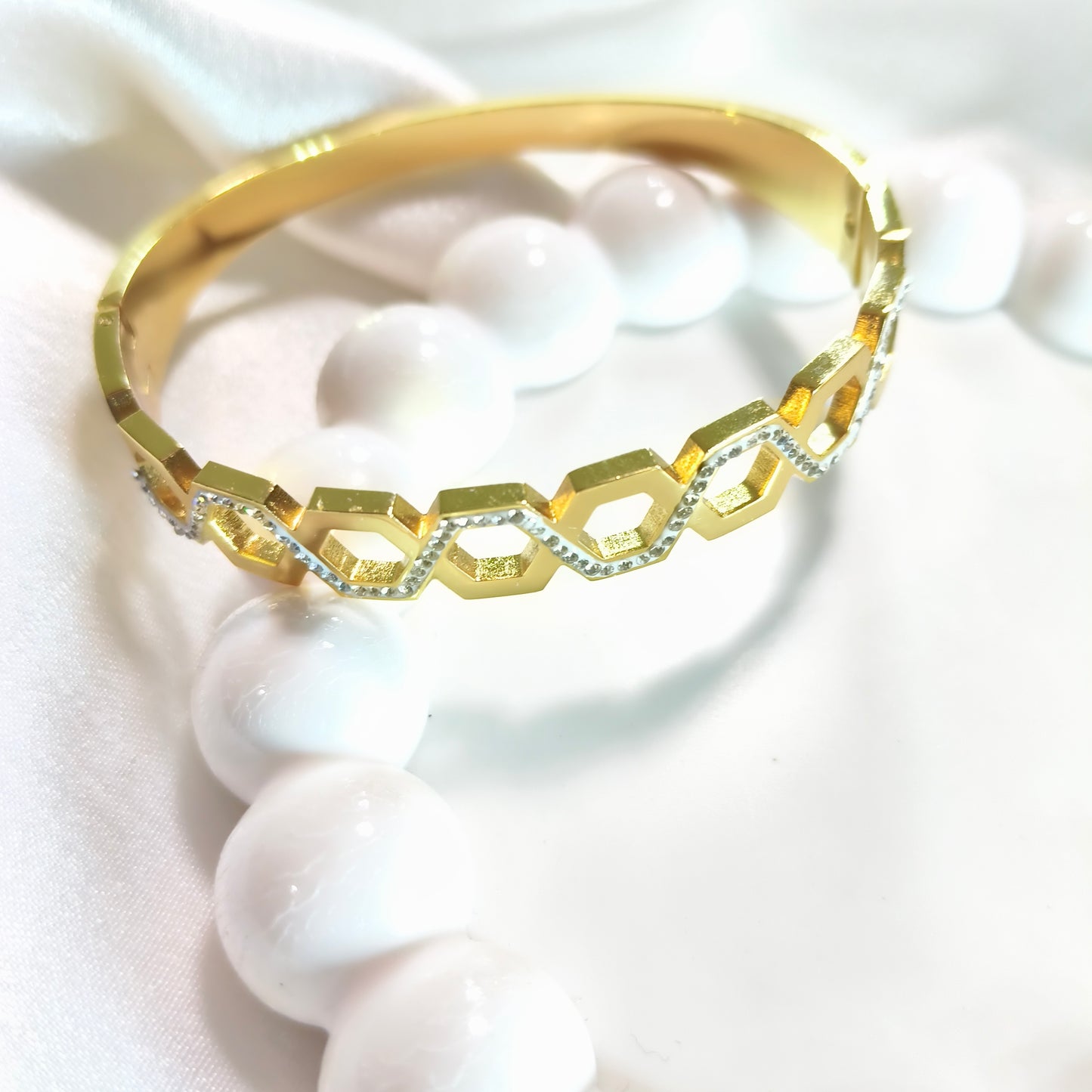 Hexagonal Harmony Bracelet