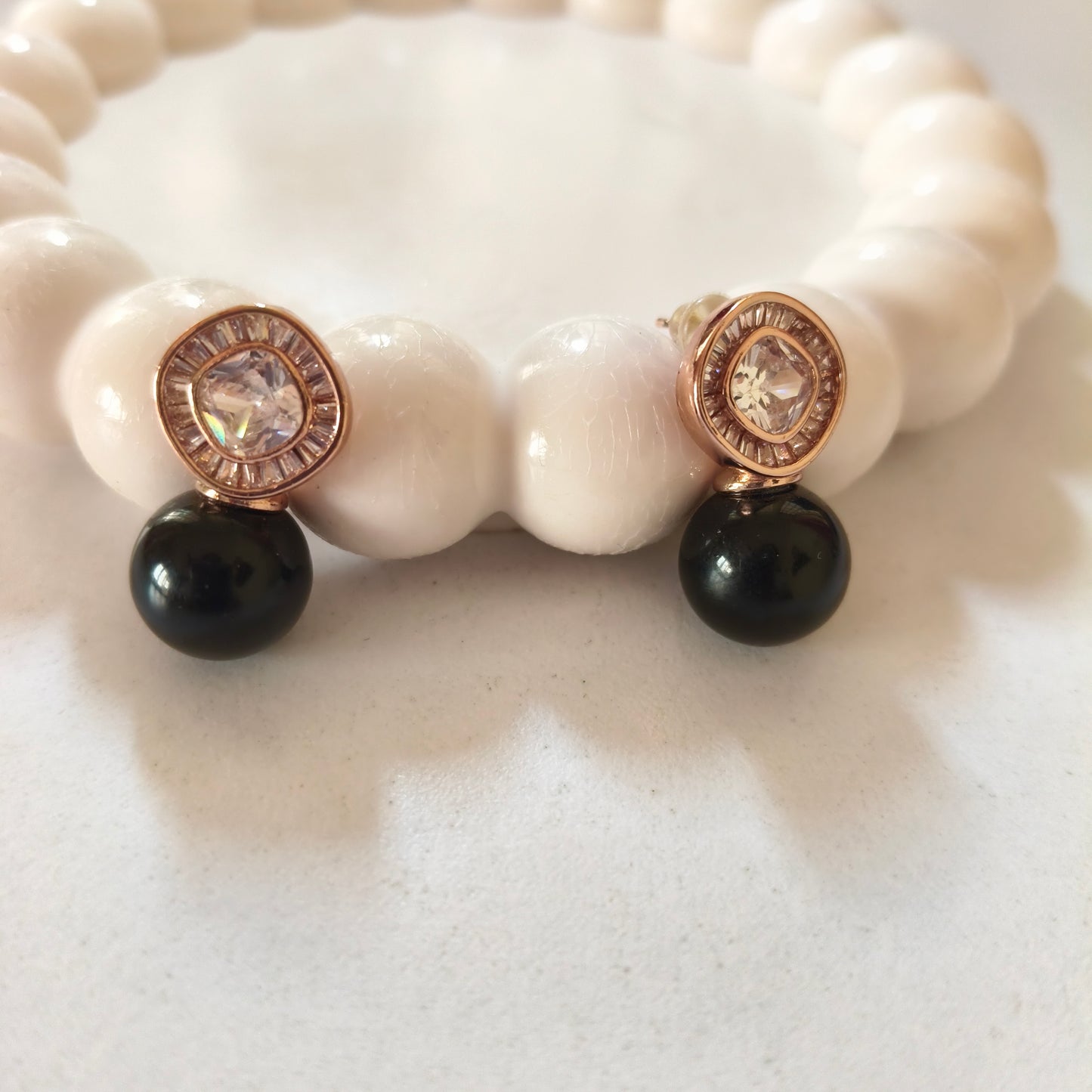 Black Pearl Luxe Earrings