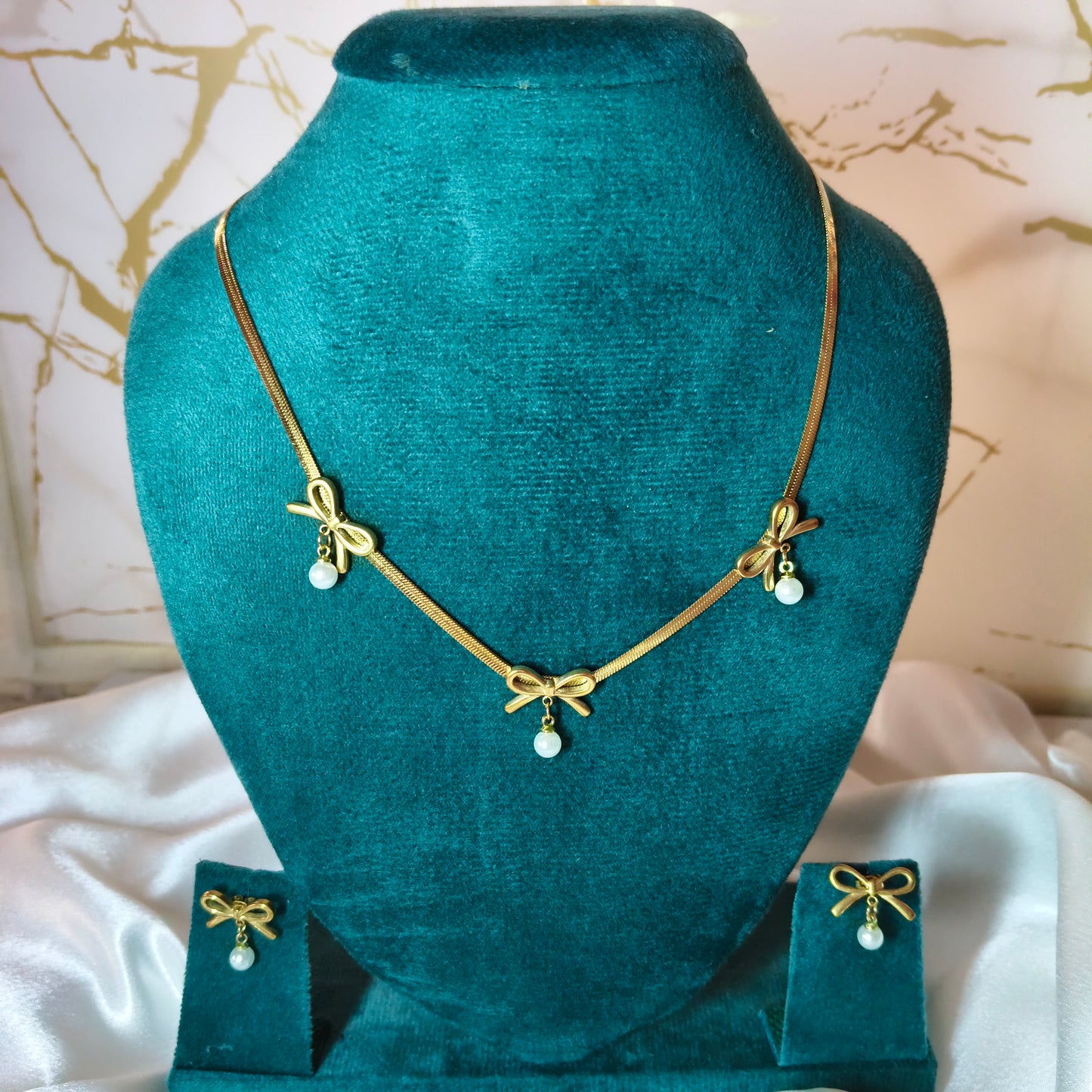 3 bows Pendant set