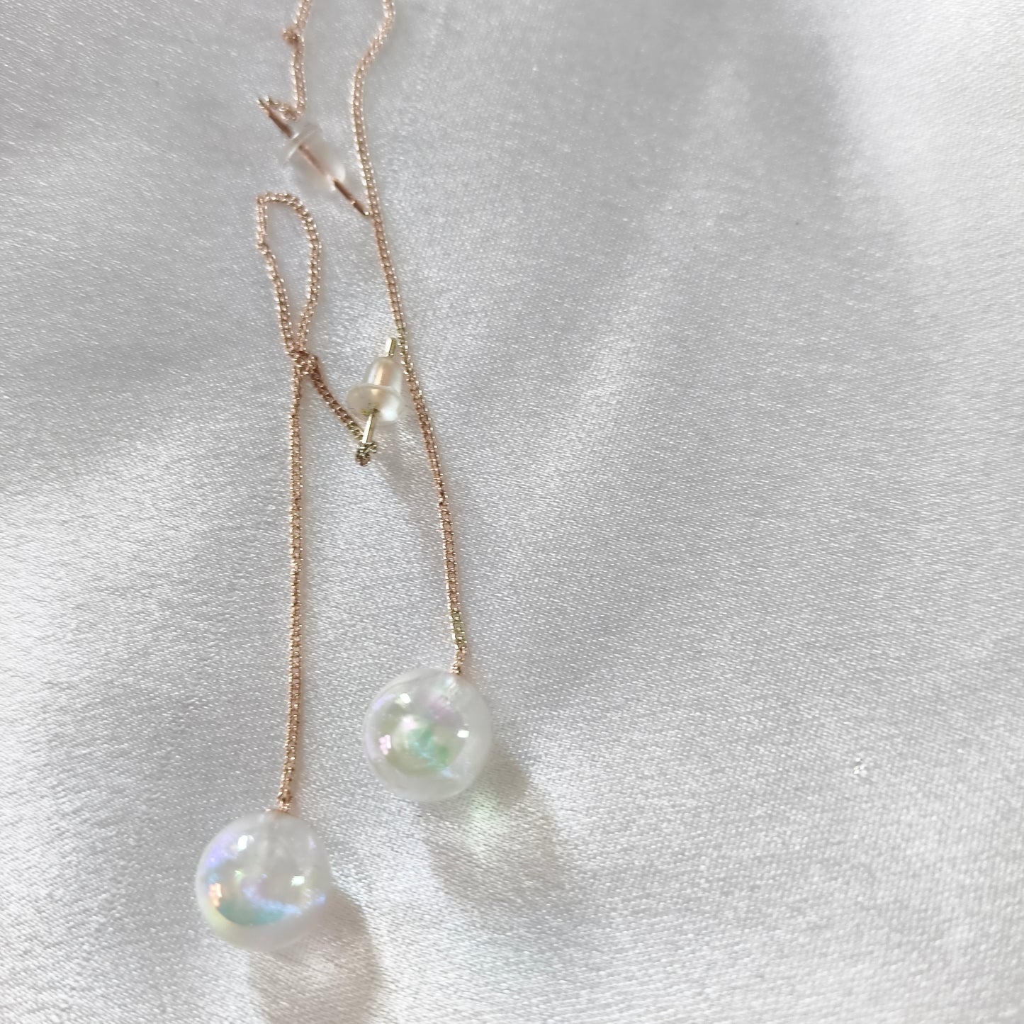 Needle Thread Style Pearl Earring