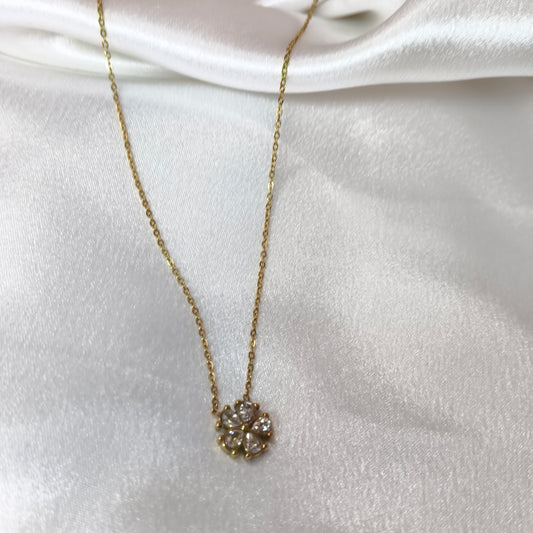 Flower Diamond Necklace