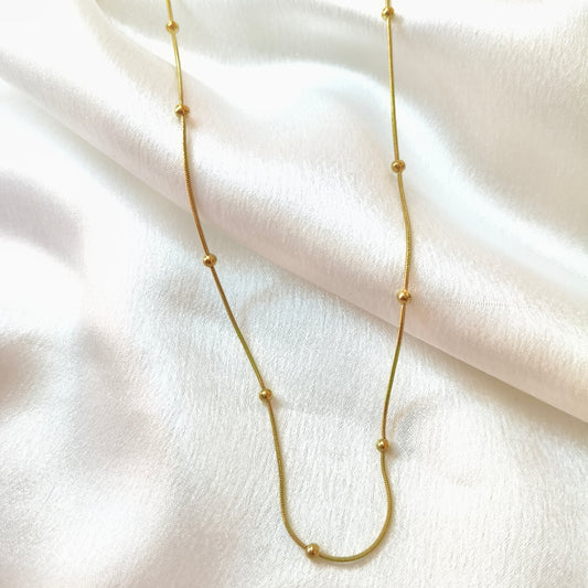 Beaded Gold Chain