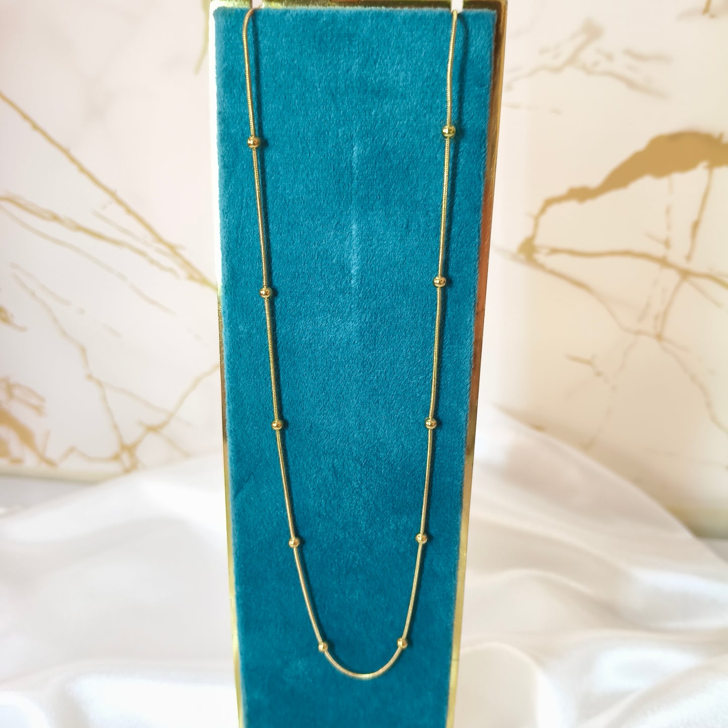 Beaded Gold Chain