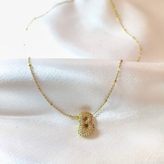 B Initial Necklace