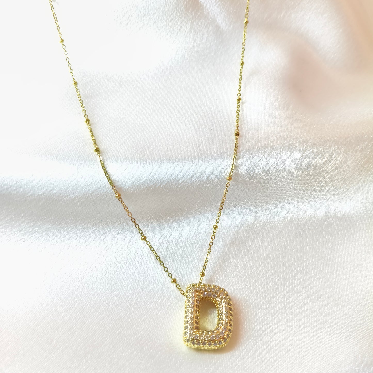 D Initial Necklace