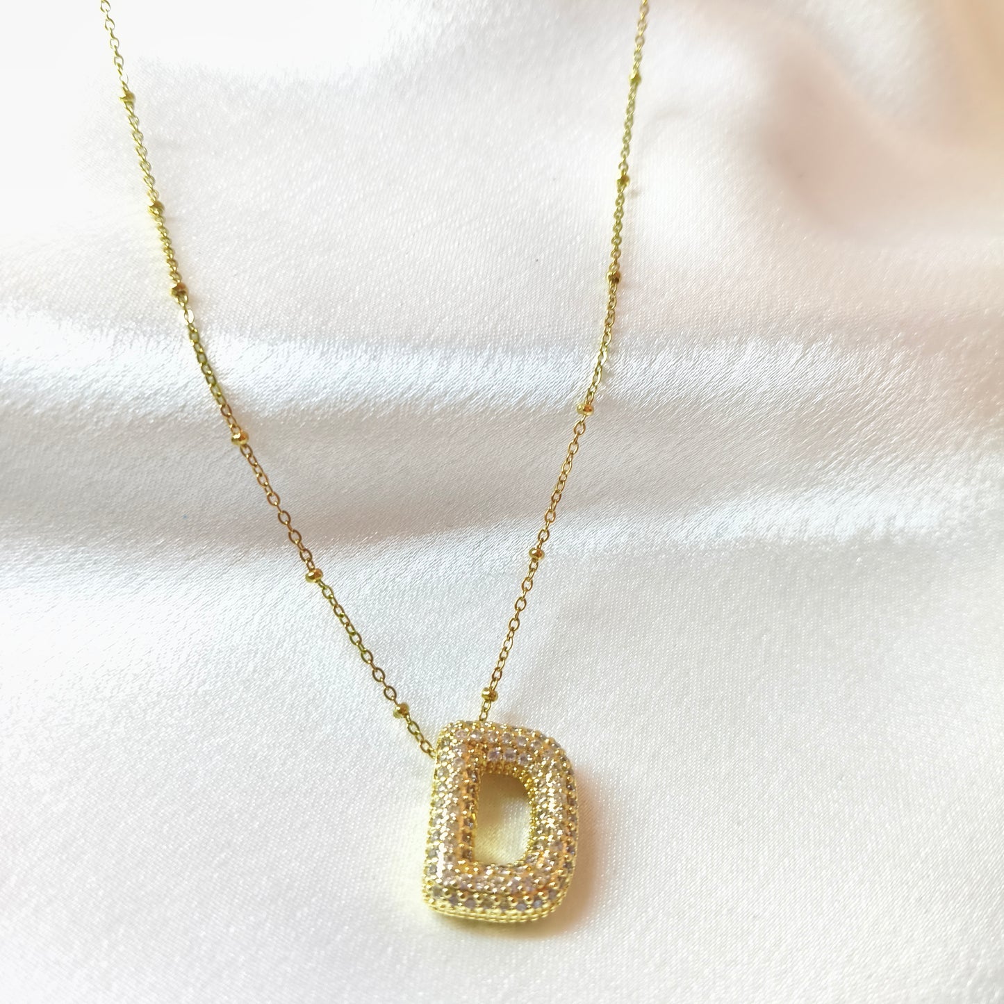 D Initial Necklace