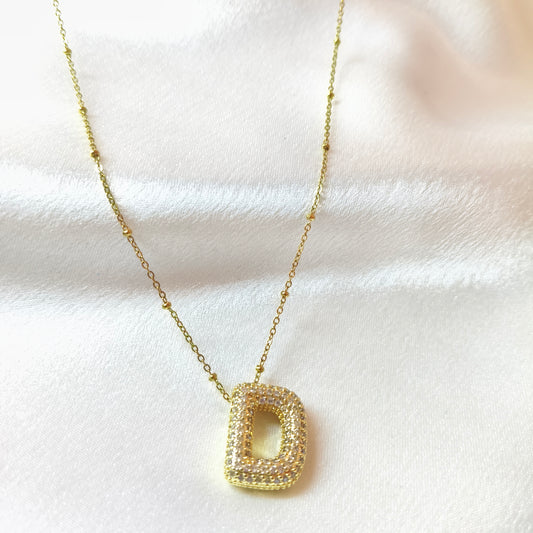 D Initial Necklace