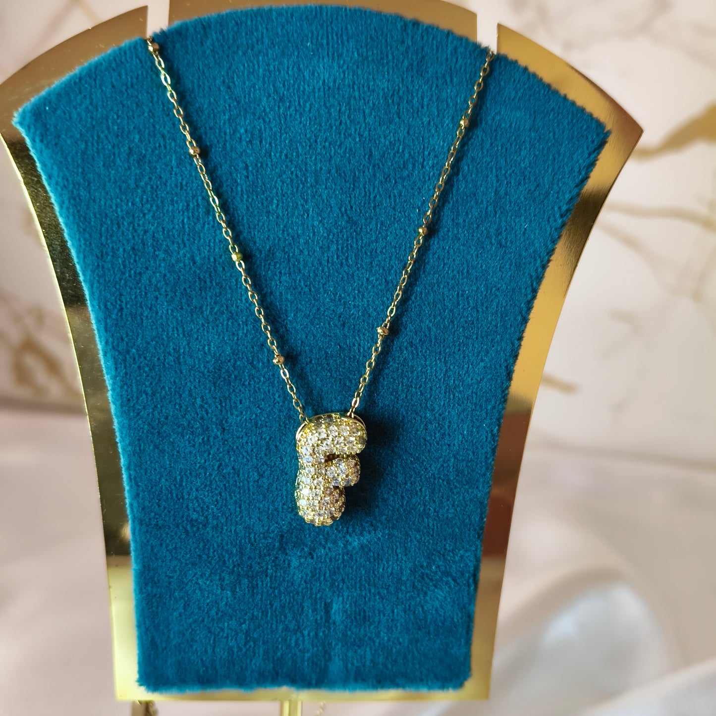 F Initial Necklace