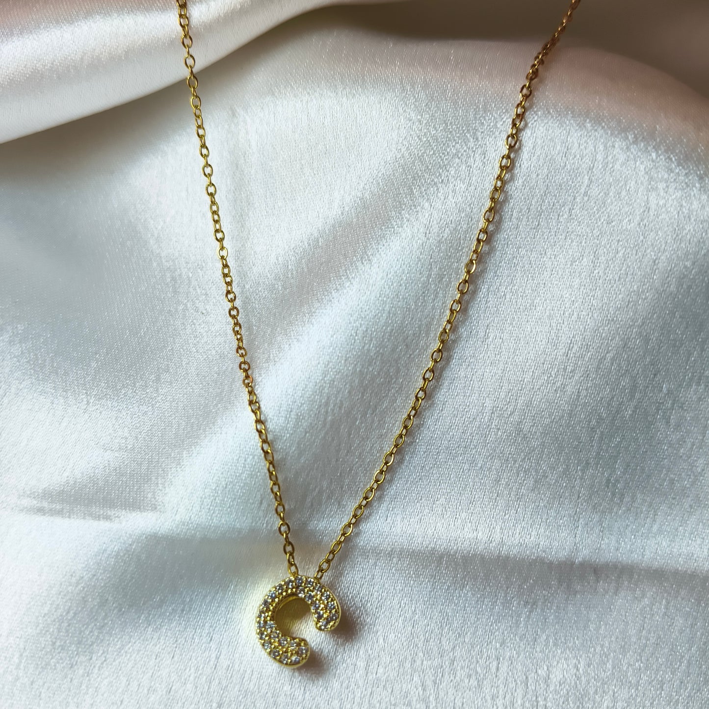 C Initial Necklace