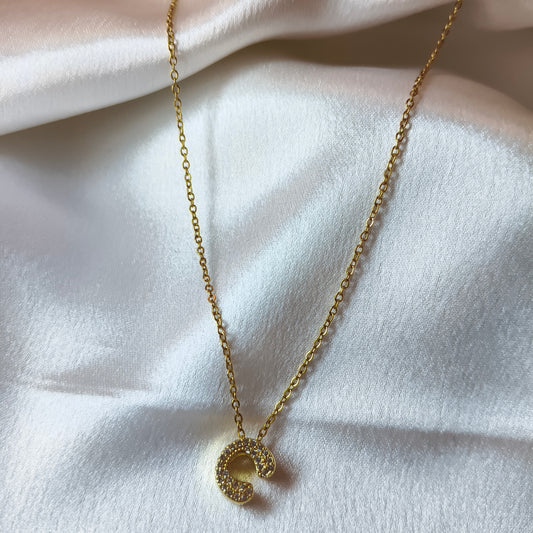 C Initial Necklace