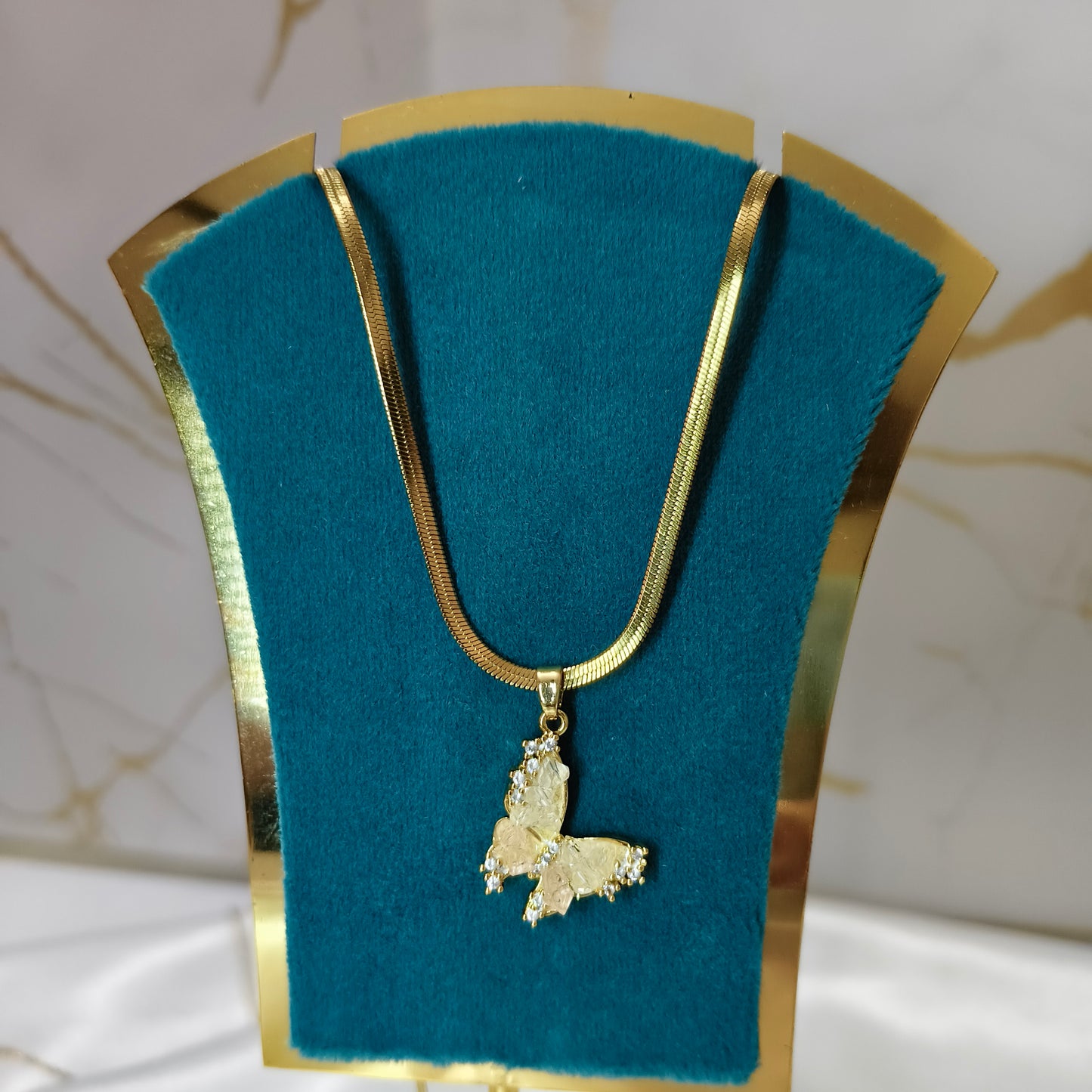 Butterfly Crystal Necklace