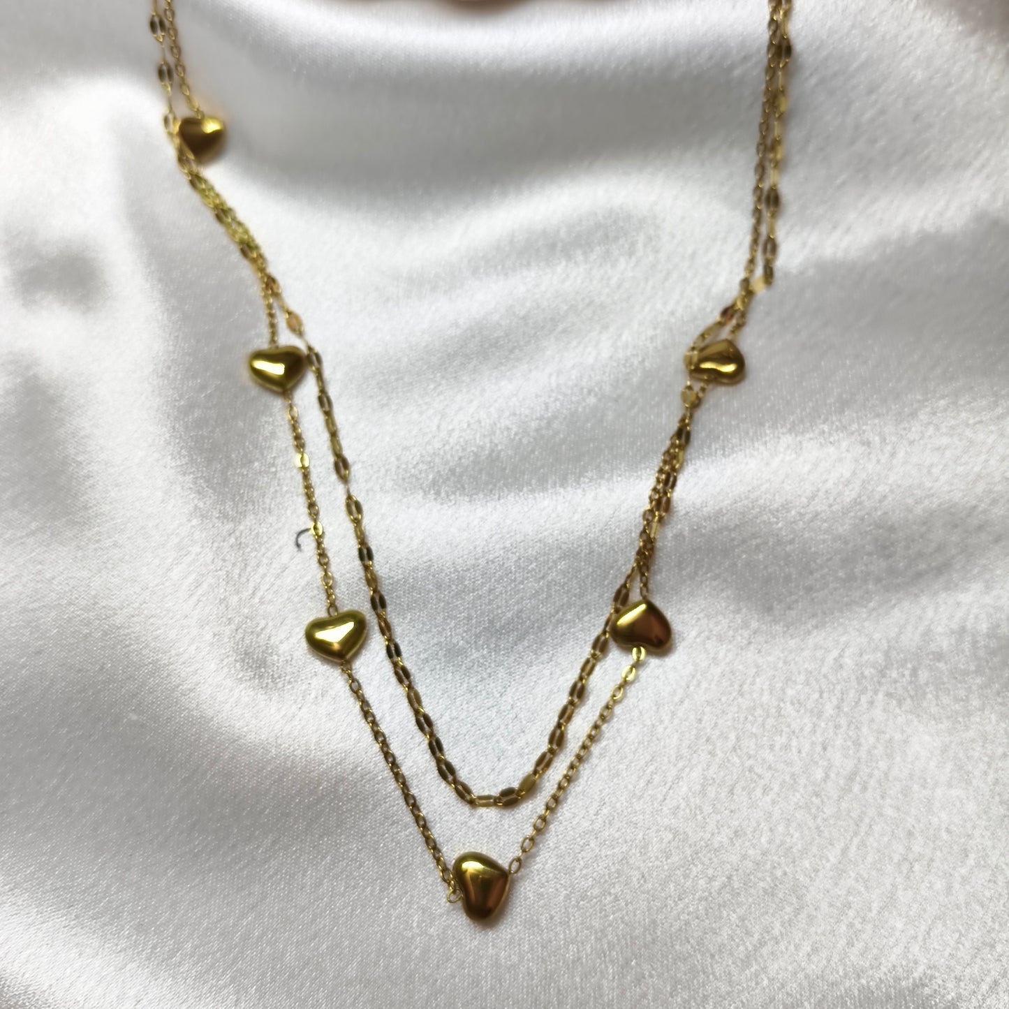 Double Layer Heart Necklace