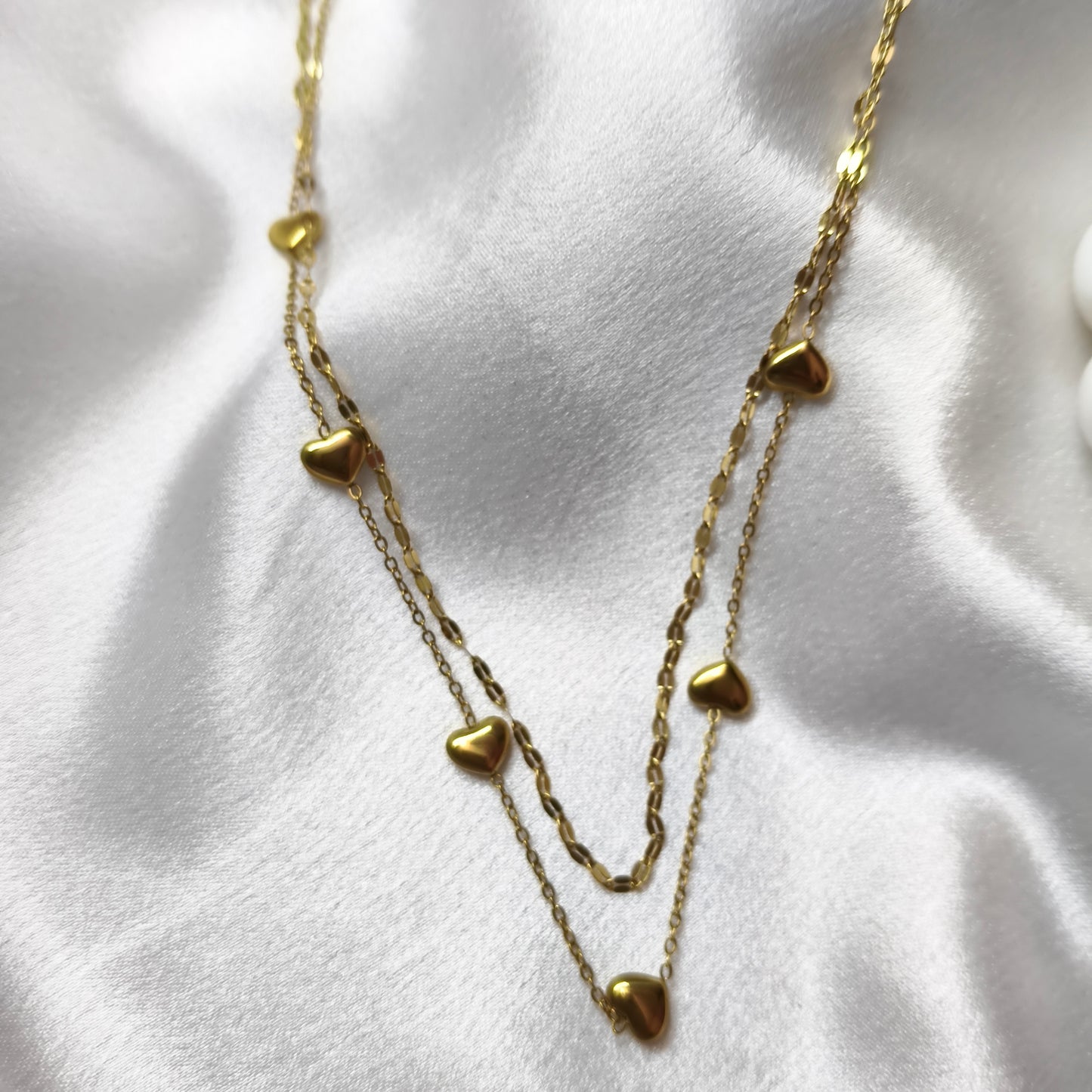 Double Layer Heart Necklace