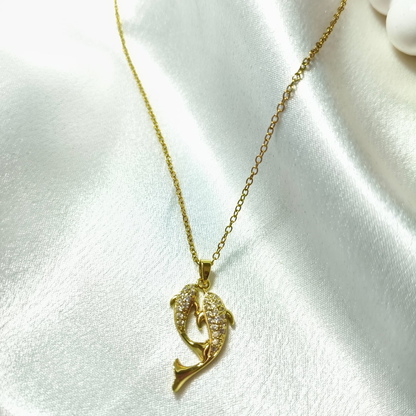 Dual Dolphin Necklace