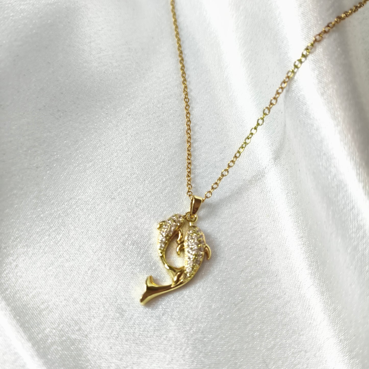 Dual Dolphin Necklace