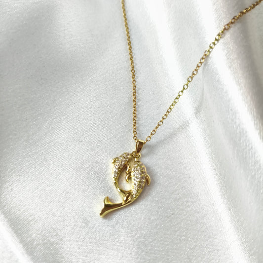 Dual Dolphin Necklace