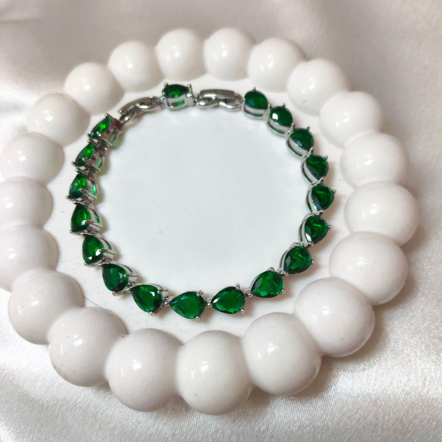 Emerald  Chain Bracelet