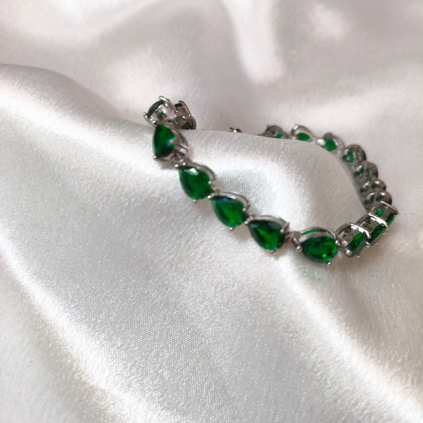 Emerald  Chain Bracelet