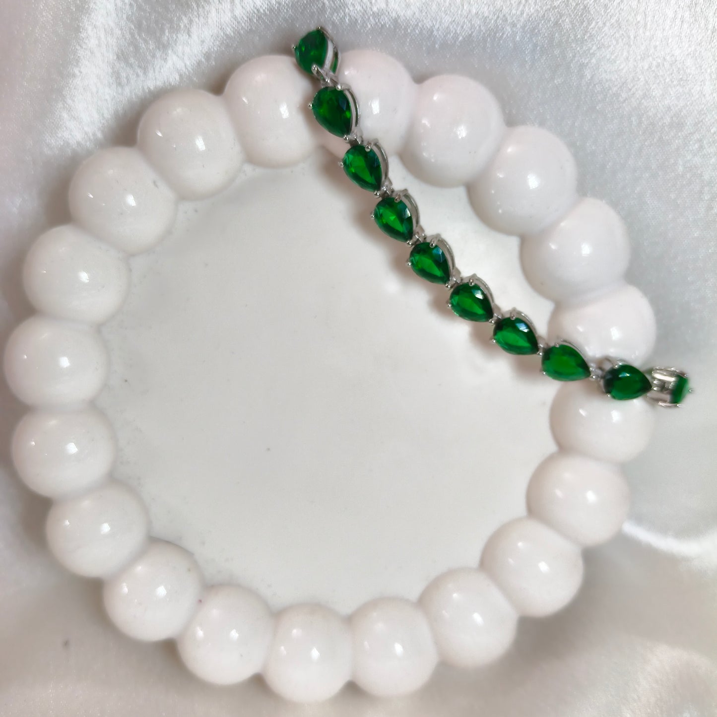 Emerald  Chain Bracelet