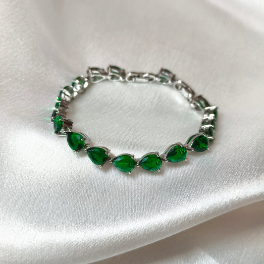 Emerald  Chain Bracelet