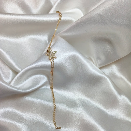 Double Layer Star Chain Bracelet