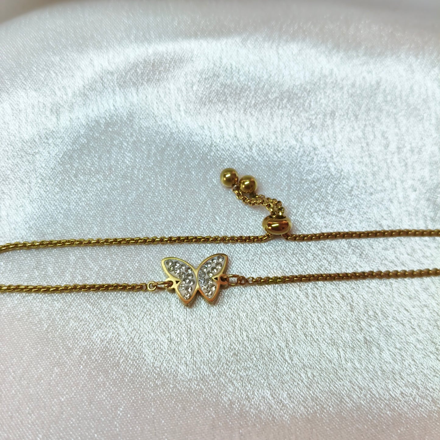 Butterfly Draw String Bracelet