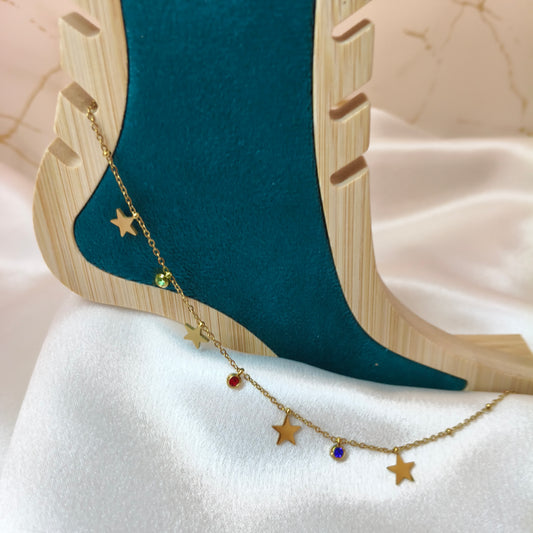 Stars Charms Anklet