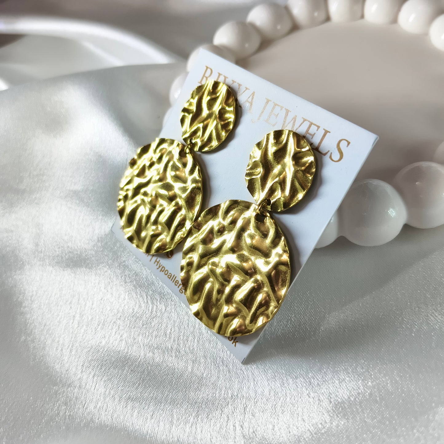 Statement Hammered Earring