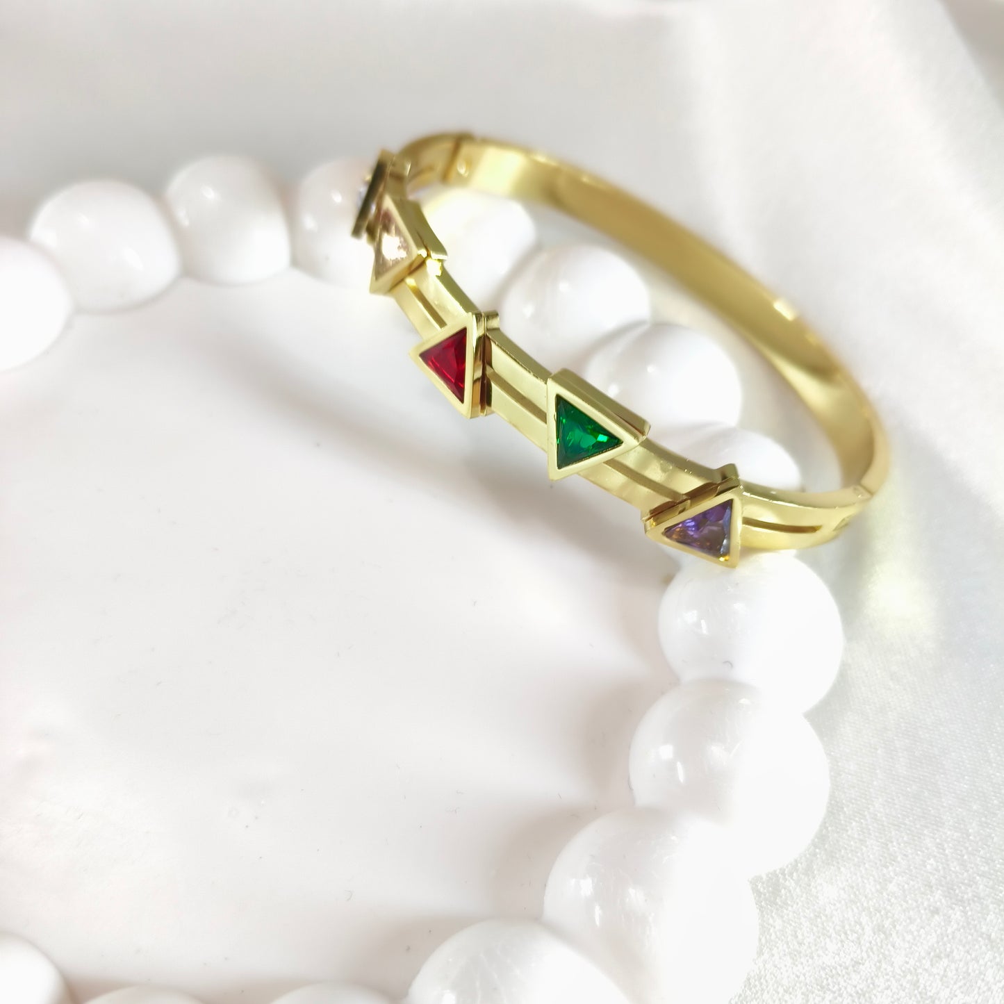 Triangle Multi clr Bracelet