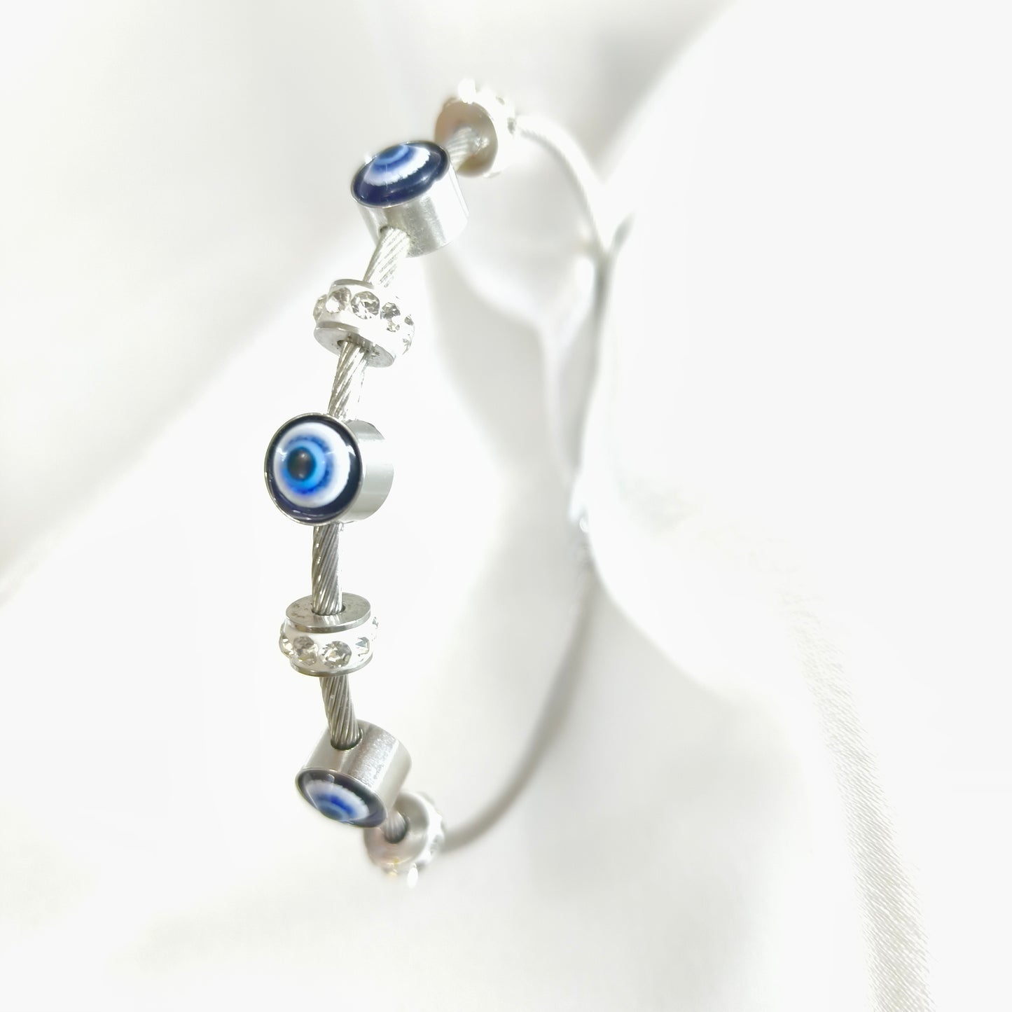 Silver Evil Eye Bracelet