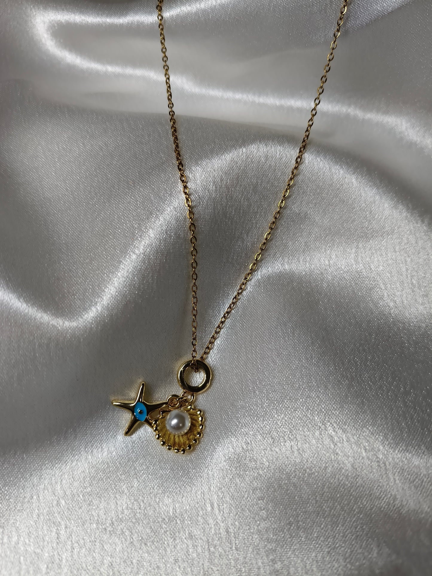 Blue Starfish Necklace