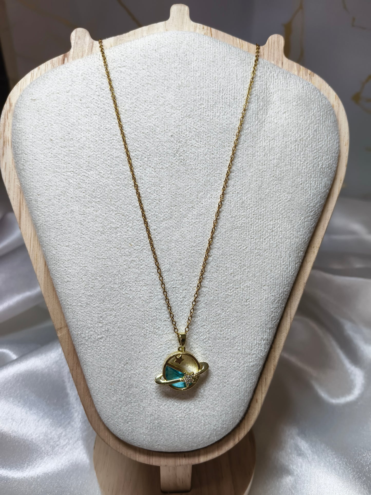 Blue Orbit Necklace