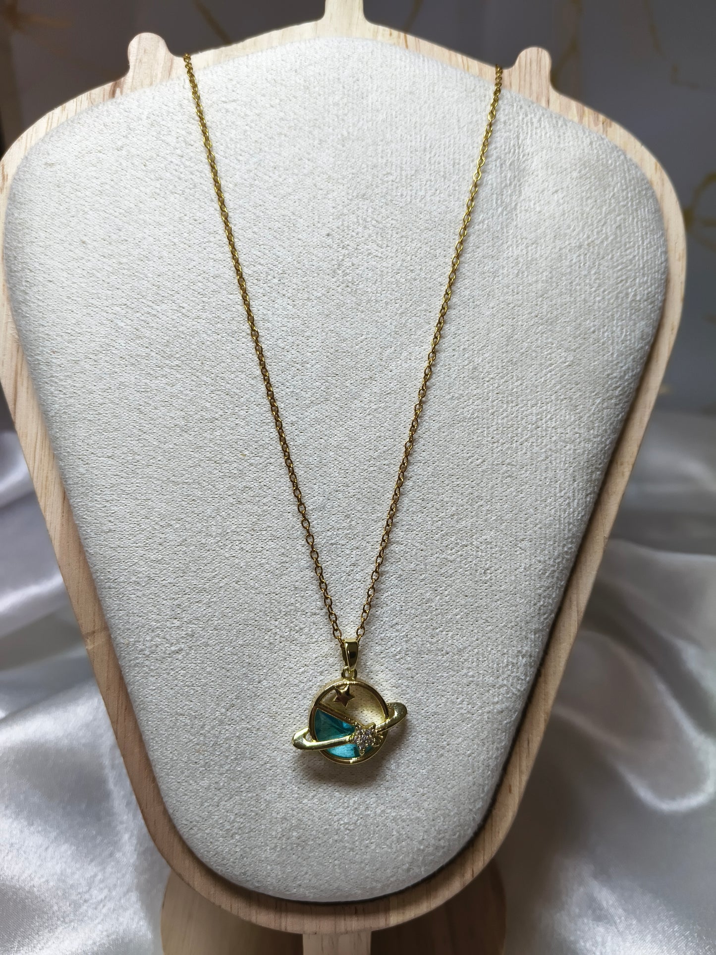 Blue Orbit Necklace