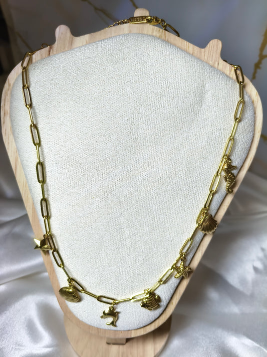 Coral Charm Necklace