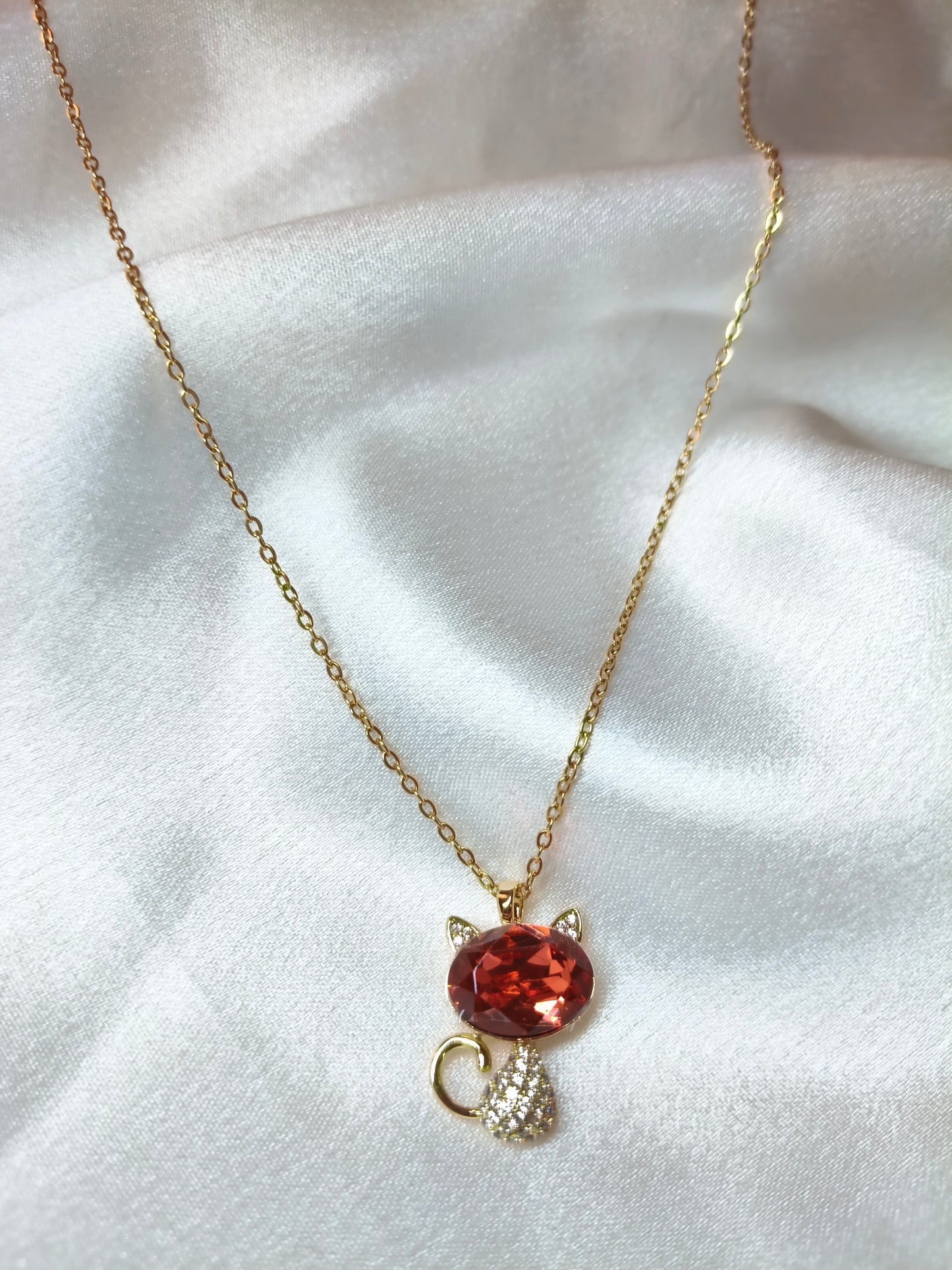 Red Kitty Necklace