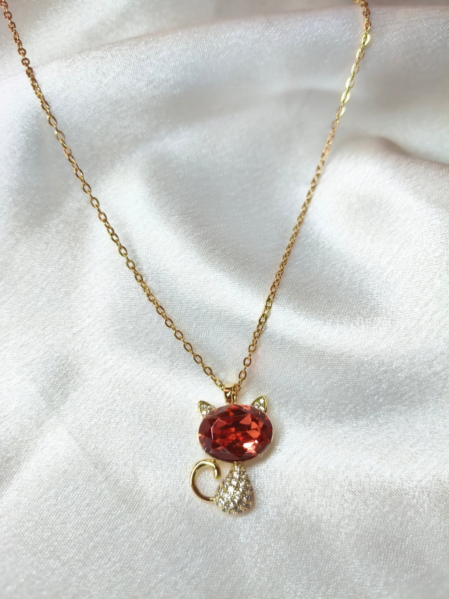 Red Kitty Necklace