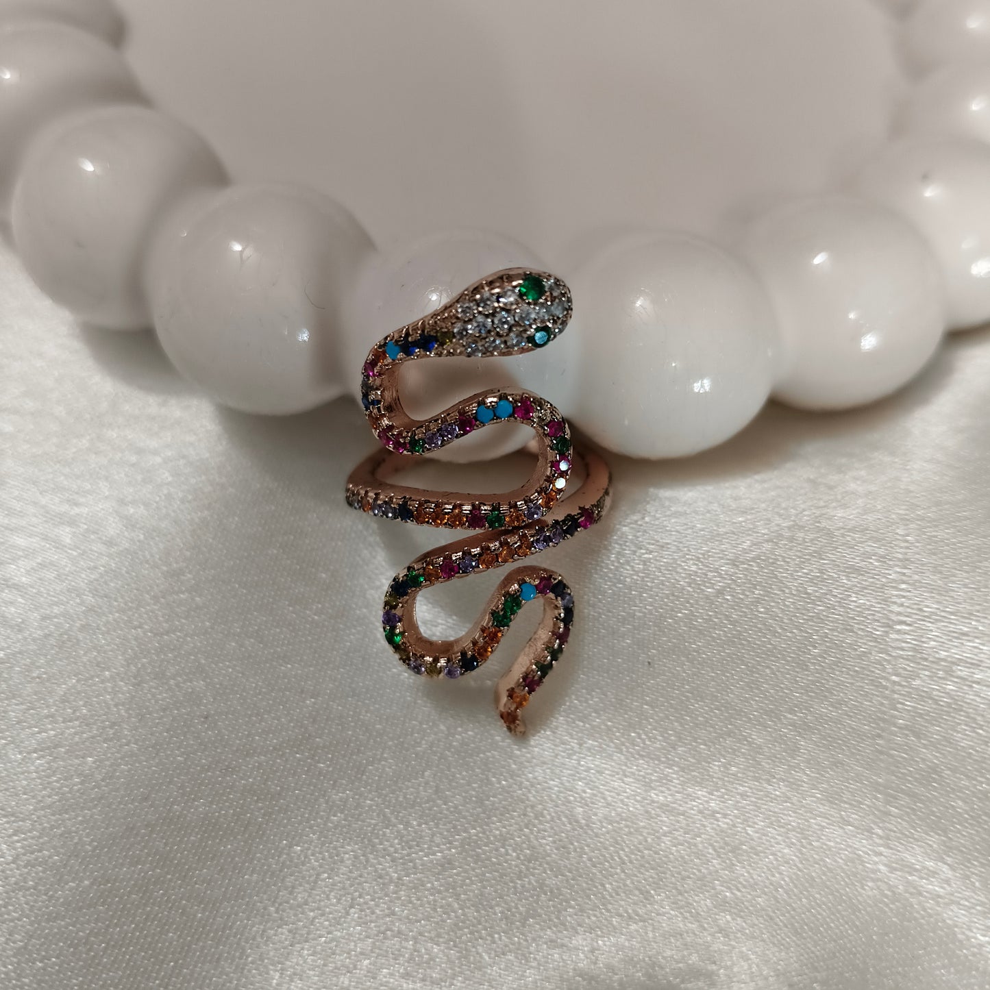 Multicolored Snake Ring